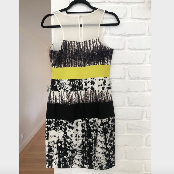 BCBG Tara Printed Color Block Dress - Picture 5 of 8